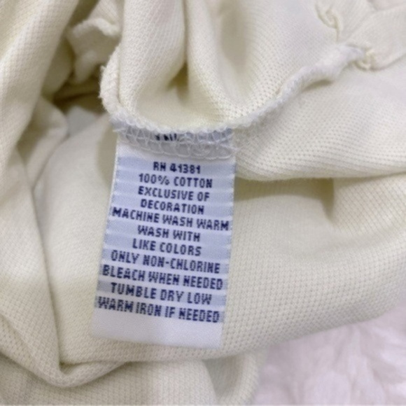 Polo Ralph Lauren Big And Tall Polo T-shirt Color Off-White 
Size 3XB - Picture 7 of 7